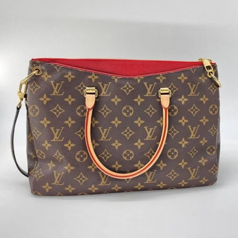 Louis Vuitton Pallas MM Satchel in Monogram Canvas and Calfskin | Mint Condition